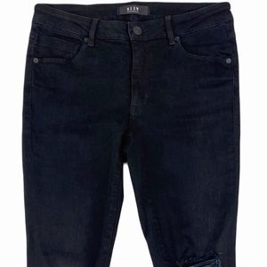 NEUW Women's Black Razor Low Skinny Distressed Jeans 27/32 9R